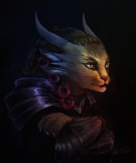 Кот с рогами