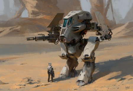 Боевой мех шагоход Sci Fi