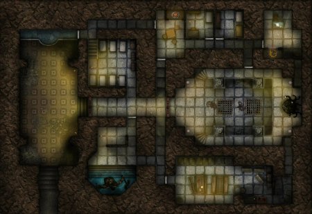 Подземелье ДНД арт