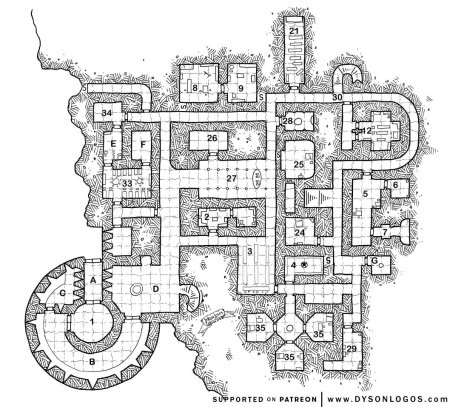 Карта подземелья ДНД