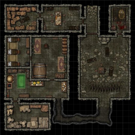 Карта особняка ДНД