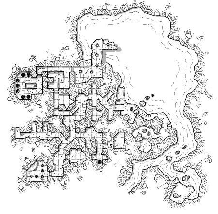 Карта катакомб ДНД