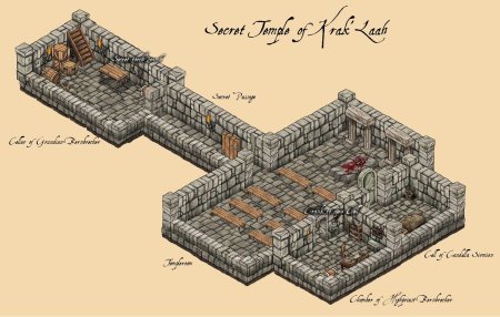 Dungeons and Dragons карта изометрия