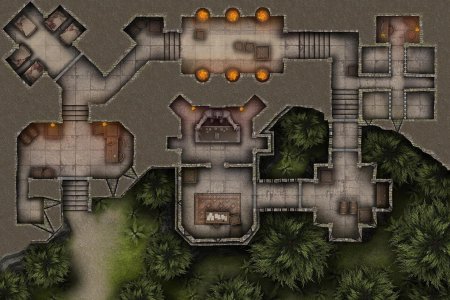 Map ДНД подземелье