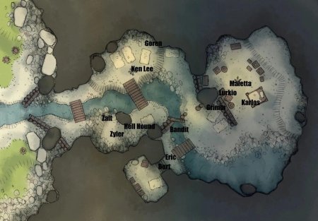 Пещера ДНД карта