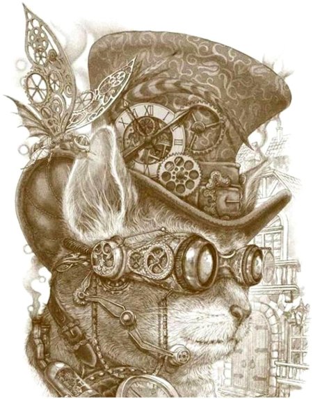 Lg145 кот стимпанк