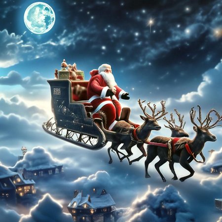 Упряжка Санта Клауса