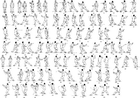 24 Формы тайцзицюань стиля Ян