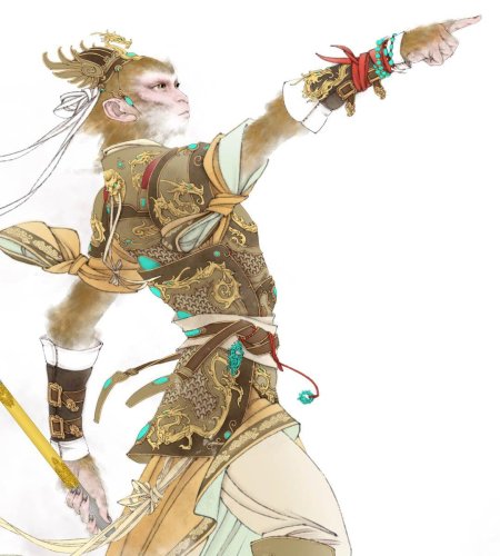 Сунь Укун китайская живопись