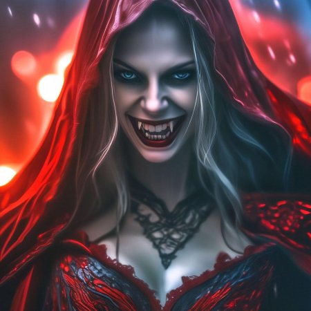 Красивая вампирша