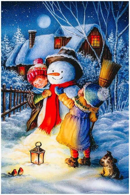 Художник Лизи Мартин Рождество