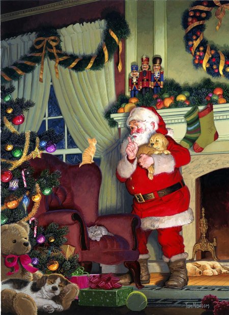 Художник Tom Newsom/новогоднее