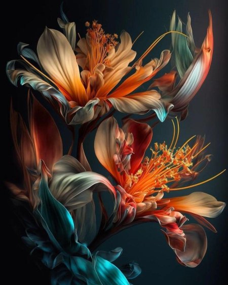 Цветы абстракция