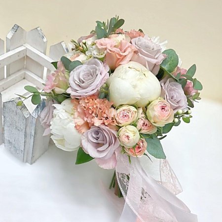 Букет пастельных роз