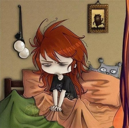 Невыспавшаяся девушка