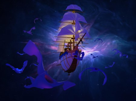 Планета сокровищ корабль арт