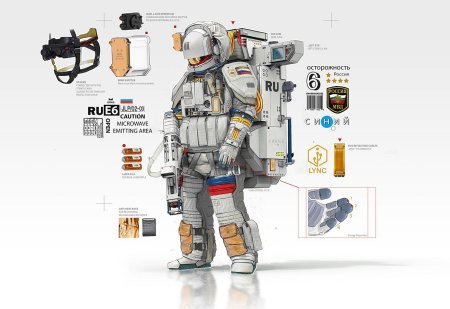 Скафандр российского космонавта