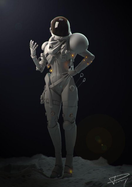 Скафандр Арасаки киберпанк