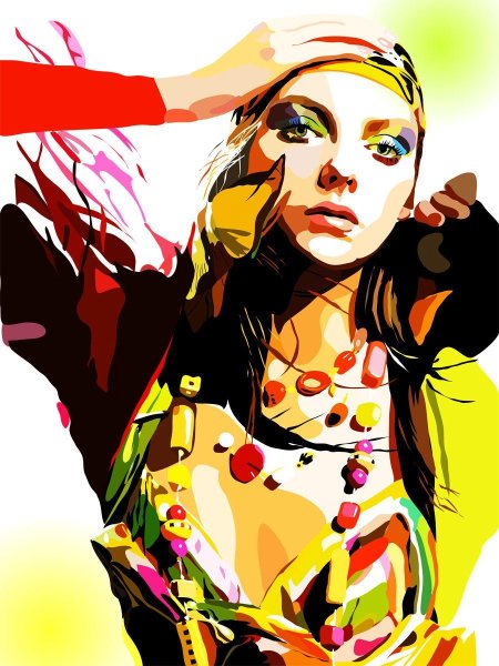 Фотосессия в стиле поп арт