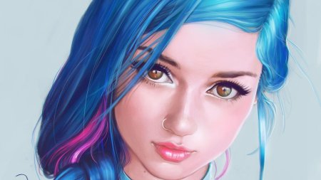 Красивая девушка рисунок