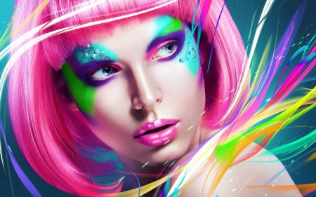 Яркий макияж