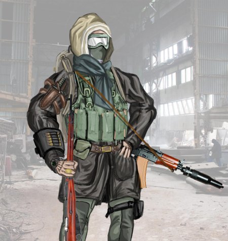 Сталкер 2 бандит арт