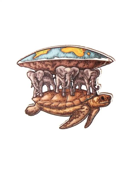 Черепаха три слона земля