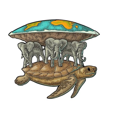 Древние представления о земле на трех китах