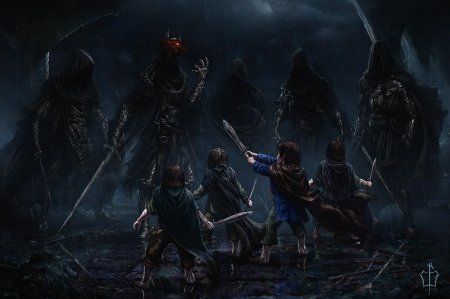 Назгулы нападают на хоббитов