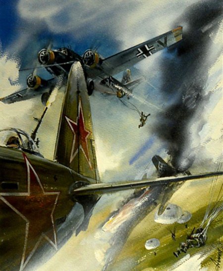 Воздушный бой художник - Андрей Лубянов