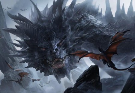 Черный дракон виверна