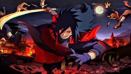 Бой Мадары и Гая обои на 2 монитора