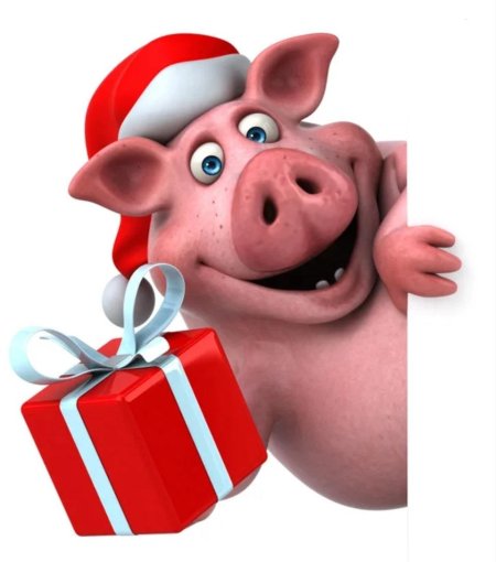 Новогодняя свинья