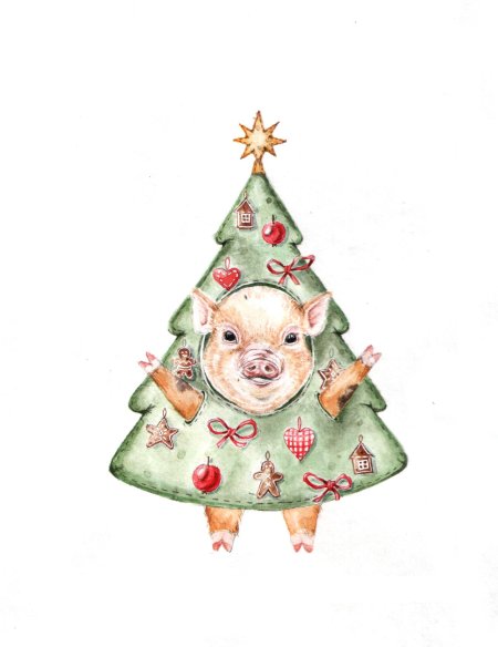 Новогодний поросенок