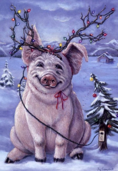 Художник Джой Кэмпбелл Рождество