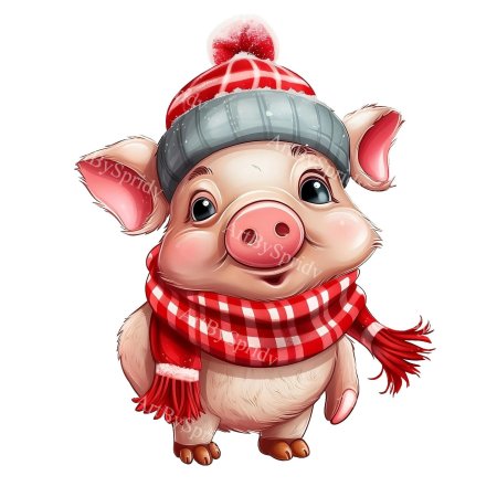 Новогодние зверята для ворда