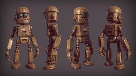 Лоу Поли робот