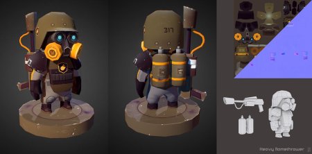 3d персонажи Low Poly