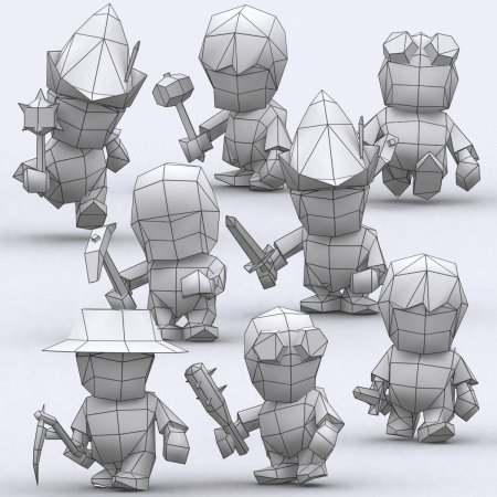 Лоу Поли концепт арт