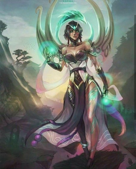 Падшая карма арт League of Legends