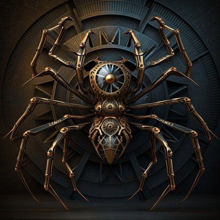 Стимпанк паук
