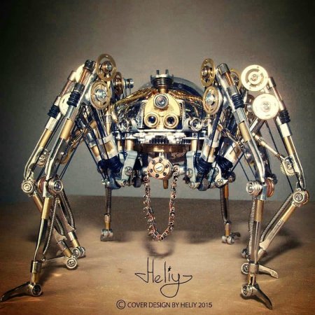 Стимпанк робот паук