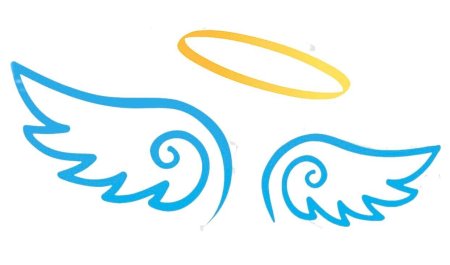 Крылья и нимб ангела