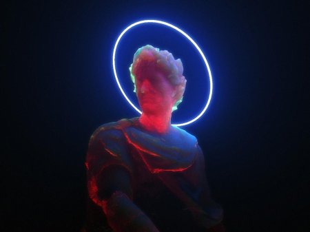 Aesthetic vaporwave статуи