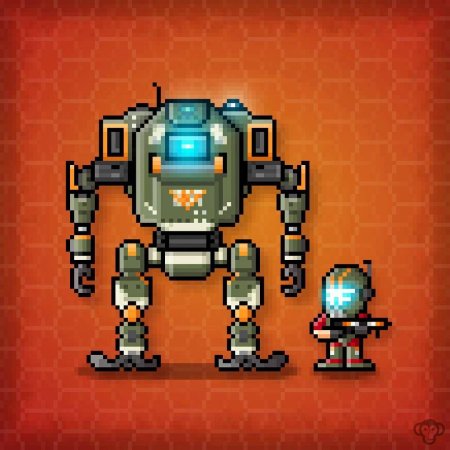 Пиксельные роботы