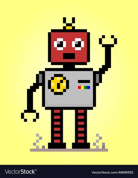 Пиксельный робот