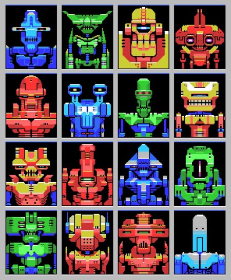 Пиксельные роботы