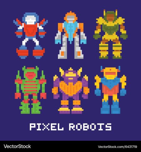Пиксельные роботы