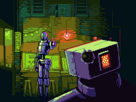 Пиксельный робот