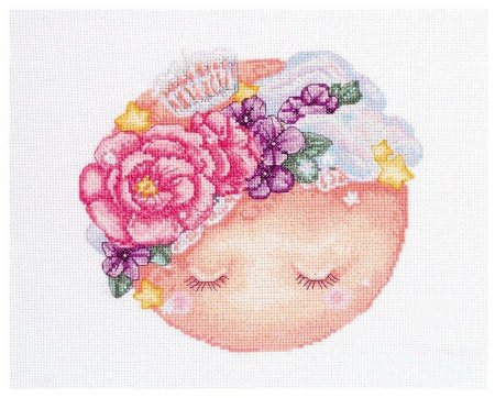 Вышивка мулине полумесяц